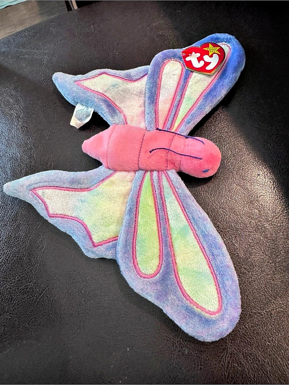Ty Flitter the Butterfly Plush Toy Pink & Blue